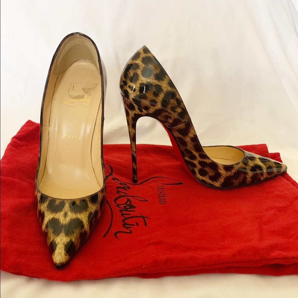 Christian Louboutin So Kate Leopard heel.